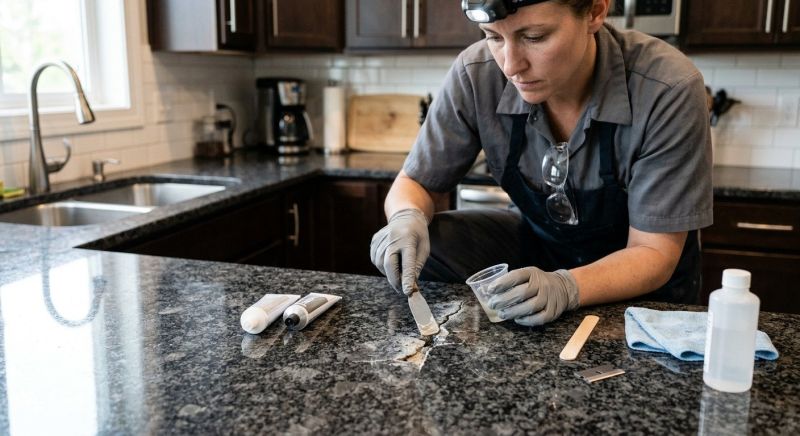 Poured Countertop Installation in Santa Rosa, CA