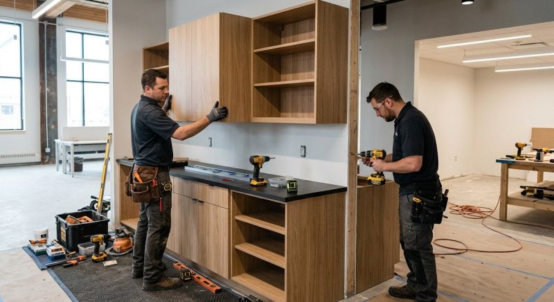 Wood Cabinet Installation in Bloomington, IN